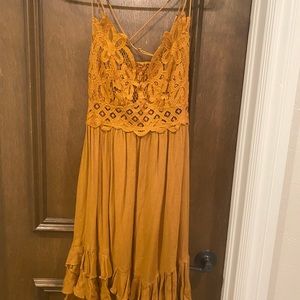 Free people slowly mini dress